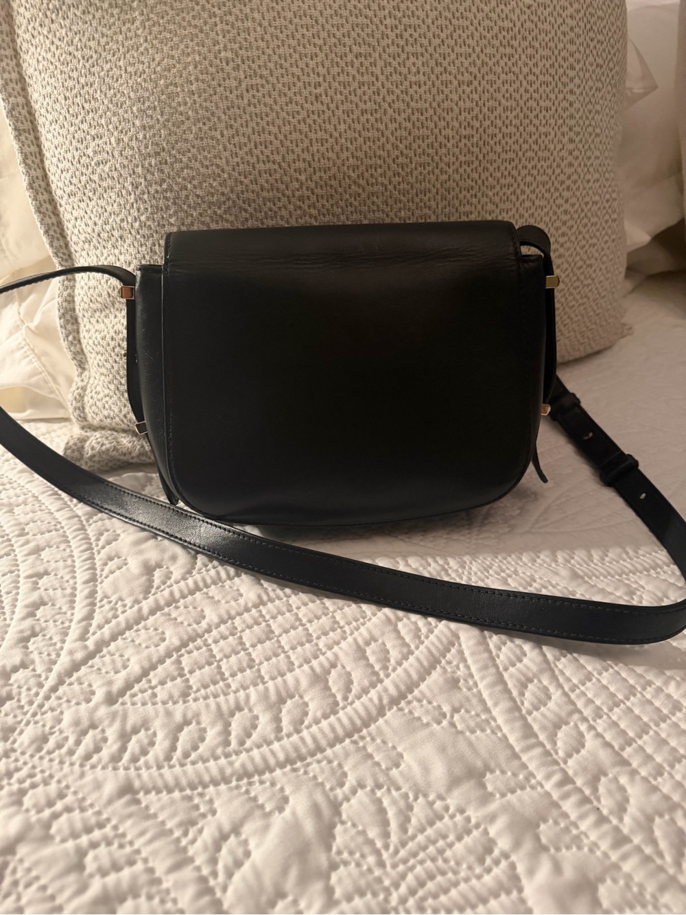 Jimmy Choo Leather Shoulder Bag with Gold Hardware - Picture 3 of 5